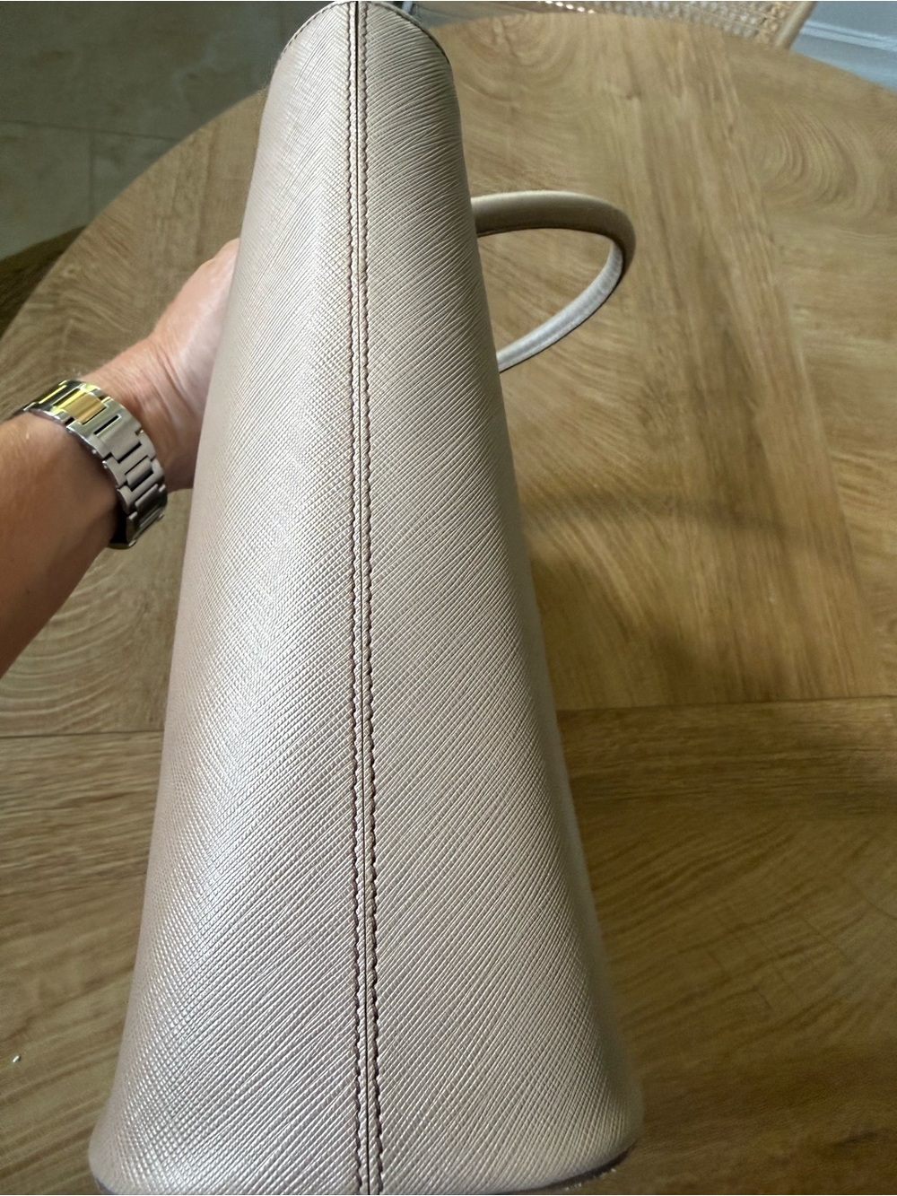 Salvatore Ferragamo grey Leather Double Handles Tote Bag - Picture 5 of 13